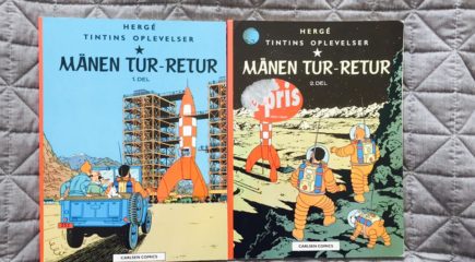 Med Tintin til månen og retur